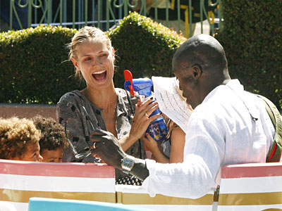 heidi klum and seal and kids. Heidi Klum and Seal and their